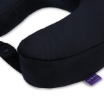 VIAGGI Black U Shaped Memory Foam Travel Neck and Neck Pain Relief Comfortable Super Soft Orthopedic Cervical Pillows